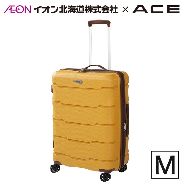 イオン北海道 ａｃｅ オリジナルジッパーキャリー ｍサイズ ハーティイエロー イオン北海道 Eショップ